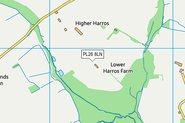 PL26 8LN map - OS VectorMap District (Ordnance Survey)