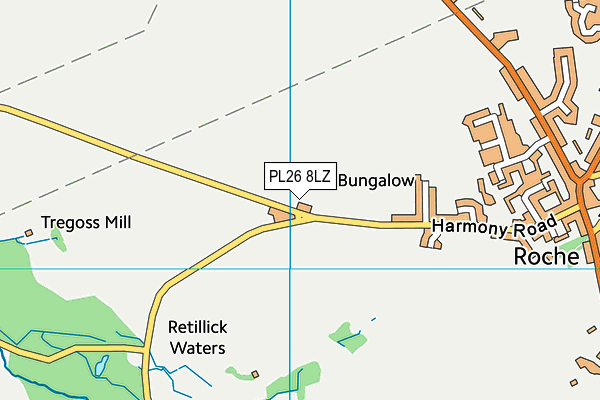 PL26 8LZ map - OS VectorMap District (Ordnance Survey)