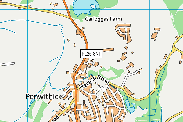 PL26 8NT map - OS VectorMap District (Ordnance Survey)