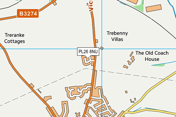 PL26 8NU map - OS VectorMap District (Ordnance Survey)