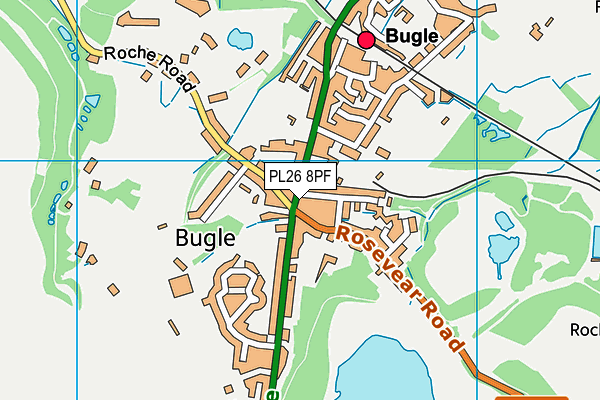 PL26 8PF map - OS VectorMap District (Ordnance Survey)