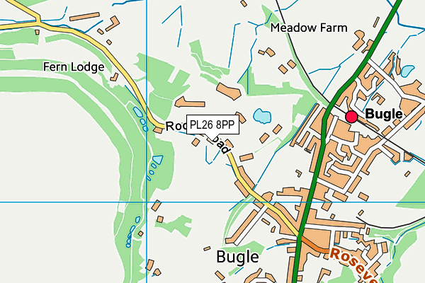 PL26 8PP map - OS VectorMap District (Ordnance Survey)