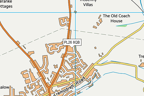 PL26 8QB map - OS VectorMap District (Ordnance Survey)