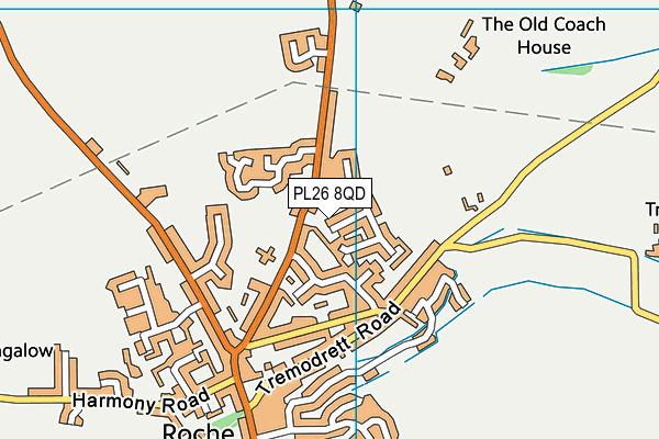 PL26 8QD map - OS VectorMap District (Ordnance Survey)