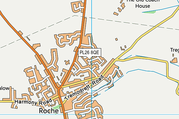 PL26 8QE map - OS VectorMap District (Ordnance Survey)