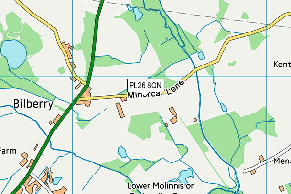 PL26 8QN map - OS VectorMap District (Ordnance Survey)