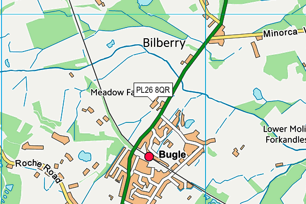 PL26 8QR map - OS VectorMap District (Ordnance Survey)