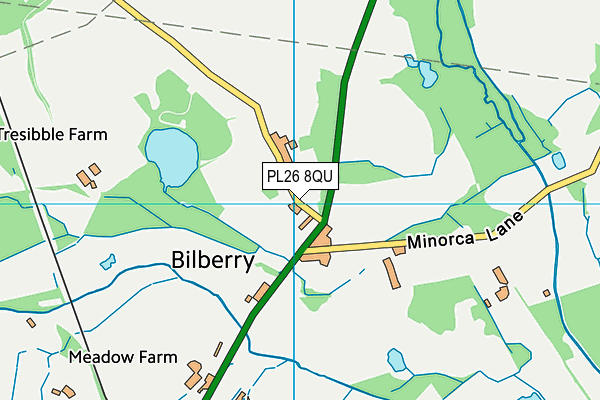 PL26 8QU map - OS VectorMap District (Ordnance Survey)