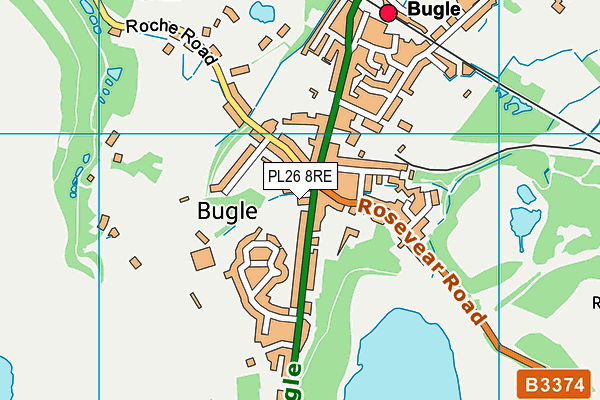 PL26 8RE map - OS VectorMap District (Ordnance Survey)