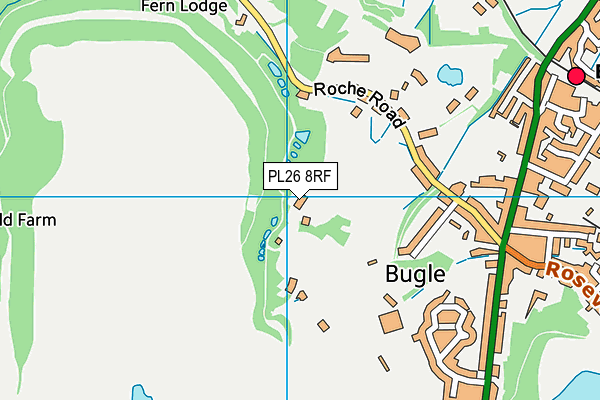 PL26 8RF map - OS VectorMap District (Ordnance Survey)