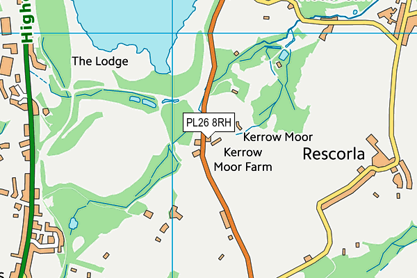 PL26 8RH map - OS VectorMap District (Ordnance Survey)