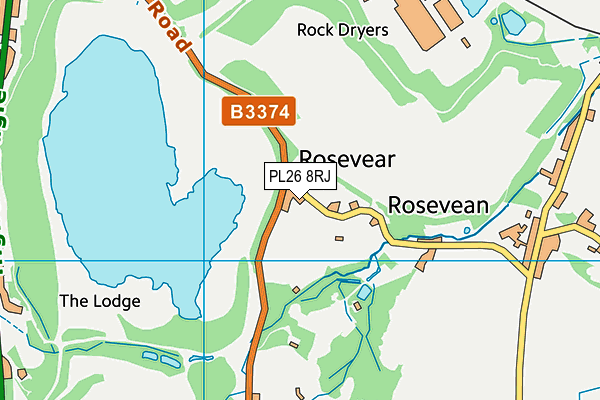 PL26 8RJ map - OS VectorMap District (Ordnance Survey)