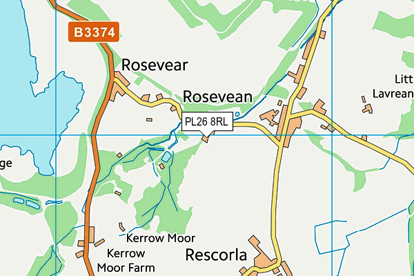 PL26 8RL map - OS VectorMap District (Ordnance Survey)