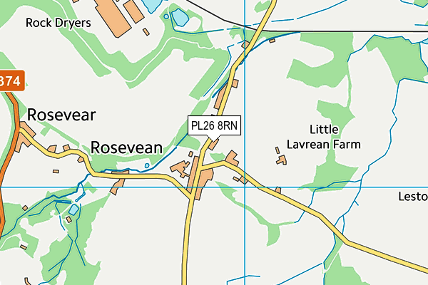 PL26 8RN map - OS VectorMap District (Ordnance Survey)