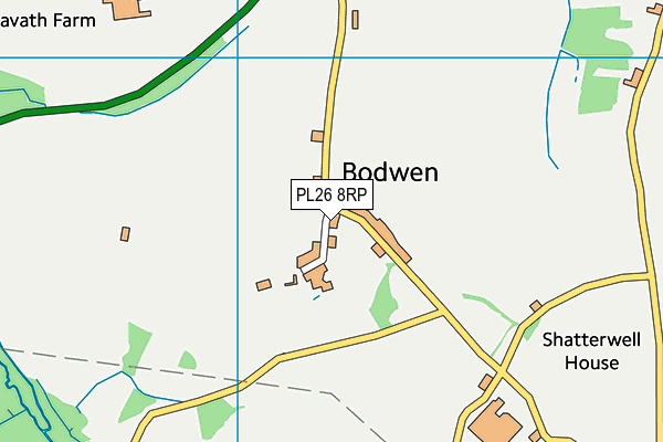 PL26 8RP map - OS VectorMap District (Ordnance Survey)