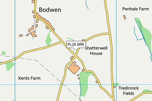 PL26 8RR map - OS VectorMap District (Ordnance Survey)