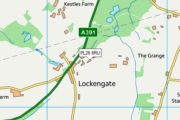 PL26 8RU map - OS VectorMap District (Ordnance Survey)