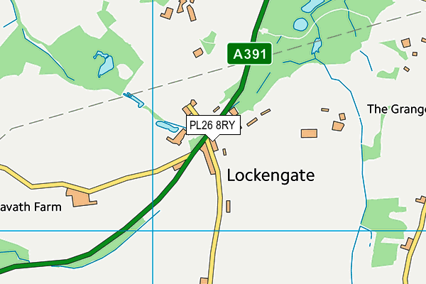 PL26 8RY map - OS VectorMap District (Ordnance Survey)