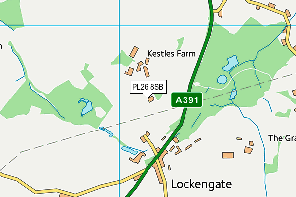 PL26 8SB map - OS VectorMap District (Ordnance Survey)