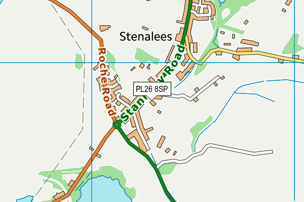 PL26 8SP map - OS VectorMap District (Ordnance Survey)