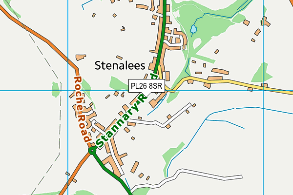 PL26 8SR map - OS VectorMap District (Ordnance Survey)