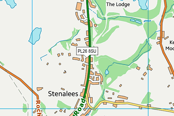 PL26 8SU map - OS VectorMap District (Ordnance Survey)