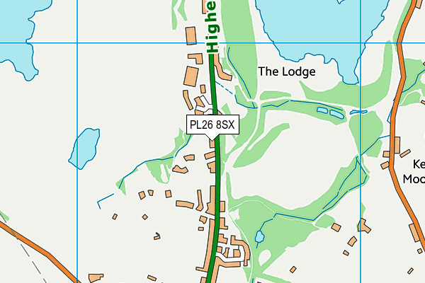 PL26 8SX map - OS VectorMap District (Ordnance Survey)