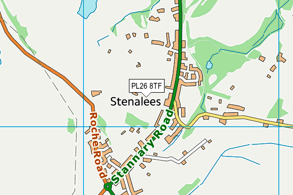 PL26 8TF map - OS VectorMap District (Ordnance Survey)