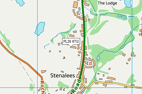 PL26 8TG map - OS VectorMap District (Ordnance Survey)