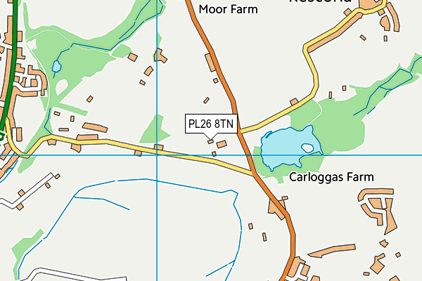 PL26 8TN map - OS VectorMap District (Ordnance Survey)