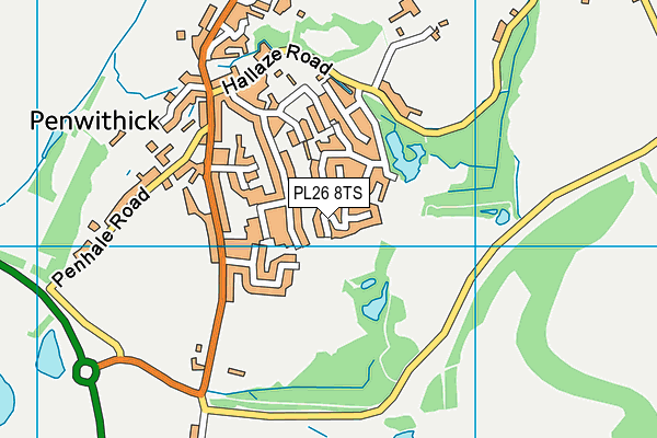 PL26 8TS map - OS VectorMap District (Ordnance Survey)