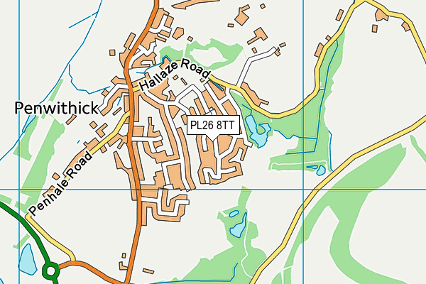PL26 8TT map - OS VectorMap District (Ordnance Survey)