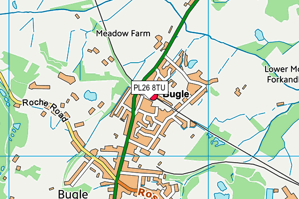 PL26 8TU map - OS VectorMap District (Ordnance Survey)