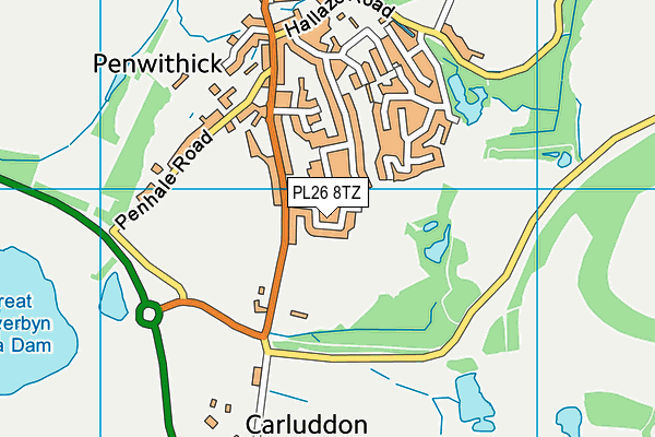 PL26 8TZ map - OS VectorMap District (Ordnance Survey)