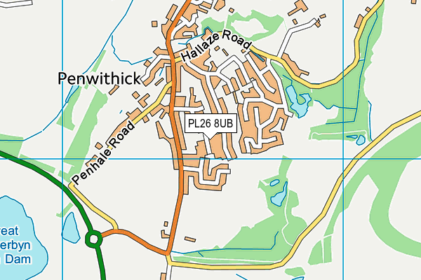 PL26 8UB map - OS VectorMap District (Ordnance Survey)
