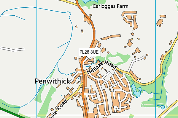 PL26 8UE map - OS VectorMap District (Ordnance Survey)