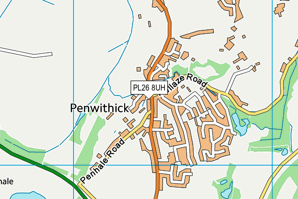 PL26 8UH map - OS VectorMap District (Ordnance Survey)