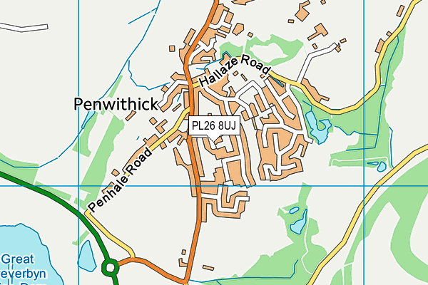 PL26 8UJ map - OS VectorMap District (Ordnance Survey)