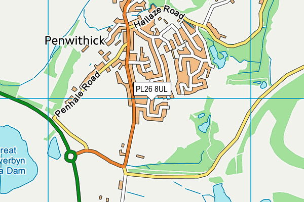 PL26 8UL map - OS VectorMap District (Ordnance Survey)