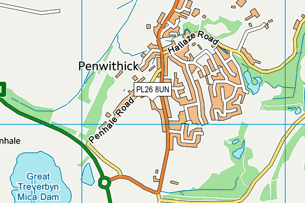 PL26 8UN map - OS VectorMap District (Ordnance Survey)