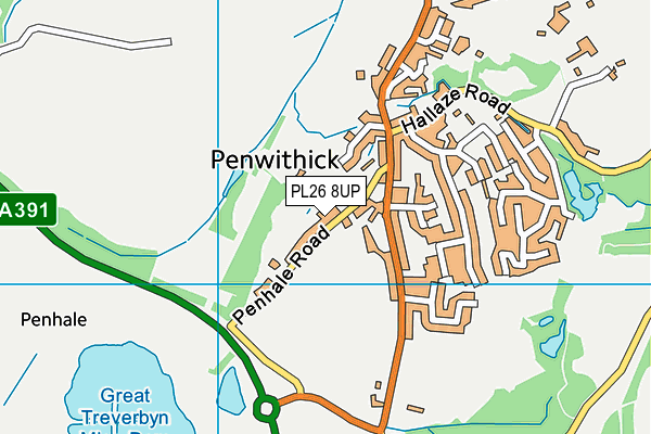 PL26 8UP map - OS VectorMap District (Ordnance Survey)