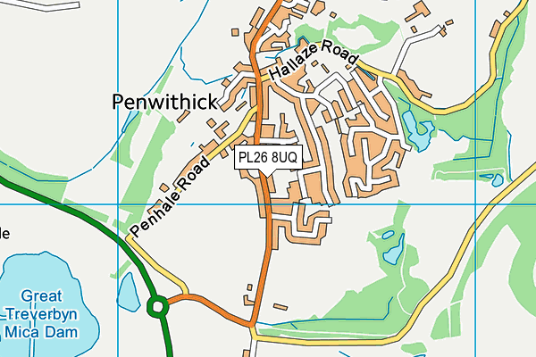 PL26 8UQ map - OS VectorMap District (Ordnance Survey)