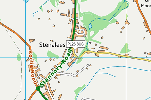 PL26 8US map - OS VectorMap District (Ordnance Survey)