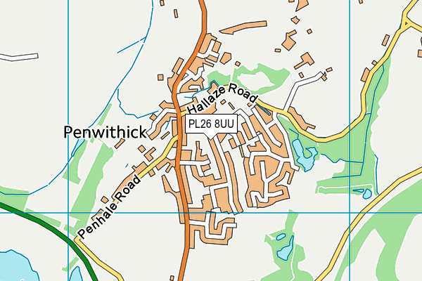 PL26 8UU map - OS VectorMap District (Ordnance Survey)