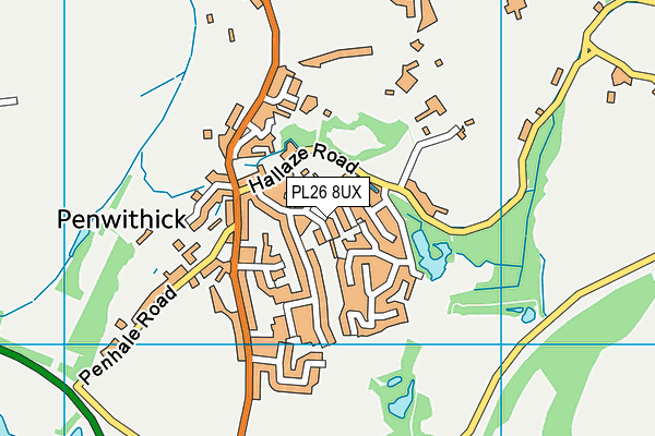 PL26 8UX map - OS VectorMap District (Ordnance Survey)