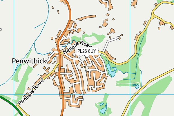 PL26 8UY map - OS VectorMap District (Ordnance Survey)