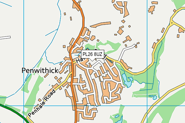 PL26 8UZ map - OS VectorMap District (Ordnance Survey)