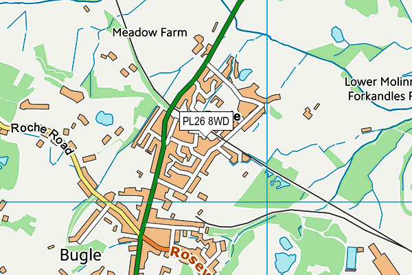 PL26 8WD map - OS VectorMap District (Ordnance Survey)