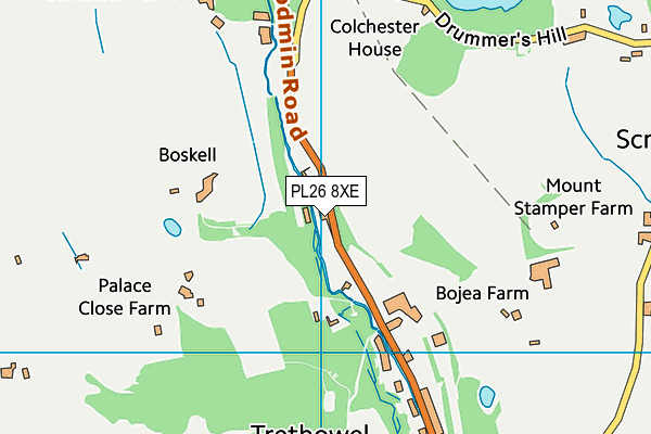 PL26 8XE map - OS VectorMap District (Ordnance Survey)