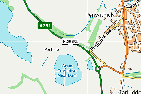 PL26 8XL map - OS VectorMap District (Ordnance Survey)